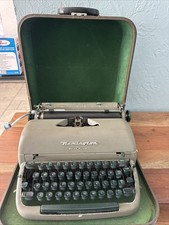 1954 Remington Quiet-Riter Miracle Tab Typewriter + Hard Case Tested Works thumbnail