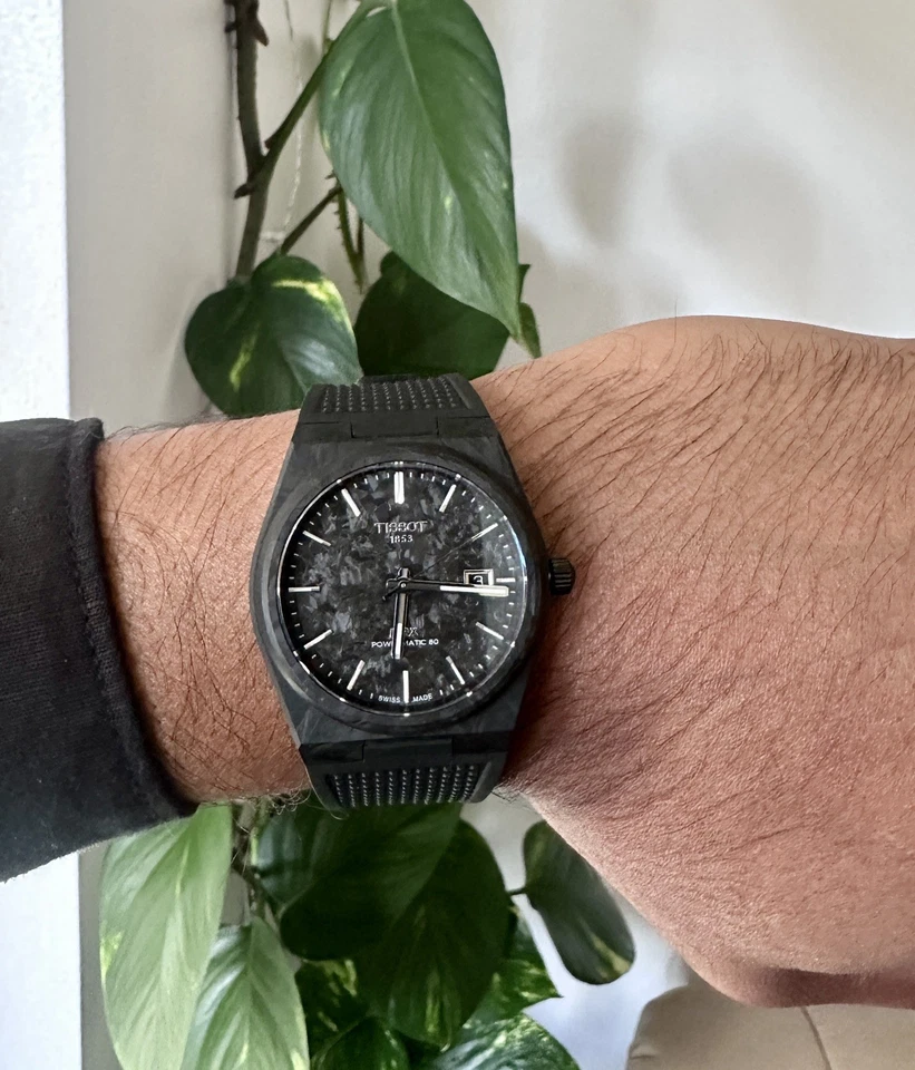 Reloj Hombre Raro Tissot PRX Powermatic Carbono Forjado Edición Limitada iflw Diver  Foto 4 de 4