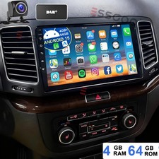 DAB+ Carplay Für VW Sharan II 7N Seat Alhambra II Autoradio 64GB Android 14 GPS