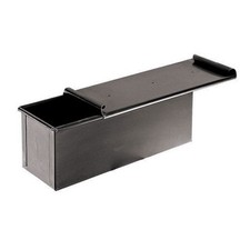 Paderno 4174835 4 in x 13 3/4 in x 4 in Blue Steel Bread Pan