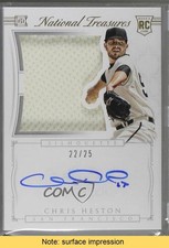 2015 National Treasures Rookie Silhouette Gold 22/25 Chris Heston Auto READ 1u6