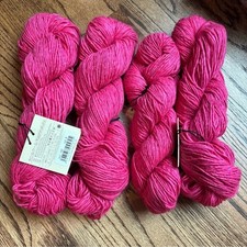 Noro Yarn KASHIRUKURU Lot of 4 Cashmere  Silk Knitting 102 Pink Wool Polyamide