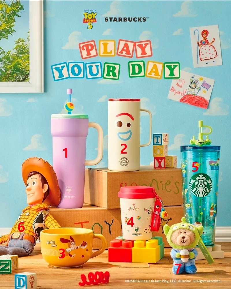 Starbucks Korea x Toy Story 5 MD Buzz Woody Tumbler Cup Option