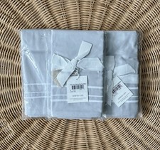 NEW Serena  Lily Soho Sateen Euro Pillow Sham-Fog Grey/White