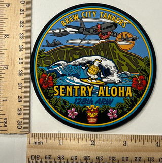 US AIR FORCE PATCH: 128th Air Refueling Wing Sentry Aloha Wisconsin Air Guard