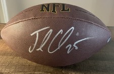 JAMAL CHARLES SIGNED WILSON NFL FOOTBALL W/COS STICKER KANSAS CITY CHIEFS RB