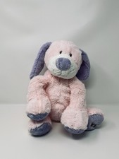 Ganz Webkinz Jr. Pink Purple 12" Puppy Dog Plush Stuffed Animal NO CODE