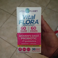 Vital Planet Women's Daily Probiotic + 7 prebiotics 30 VCapExp.2/26+ Low Price 