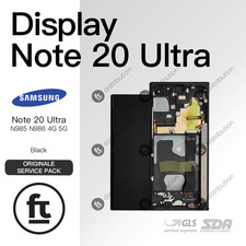 SAMSUNG DISPLAY NOTE 20 ULTRA 4G/5G N985 N986 ORIGINALE SERVICE NERO TOUCH SCREE