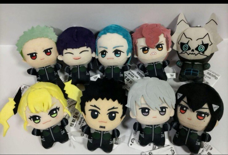 Konjiki no GASH!! 2ぬいぐるみセット Kaiju No.8 Chibigurumi Plush Doll Set Of 9 Vol.1 2 New Banpresto