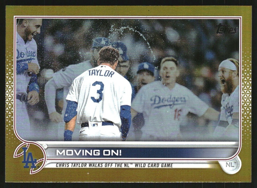 2022 Topps Gold Foil #238 Moving On! Chris Taylor