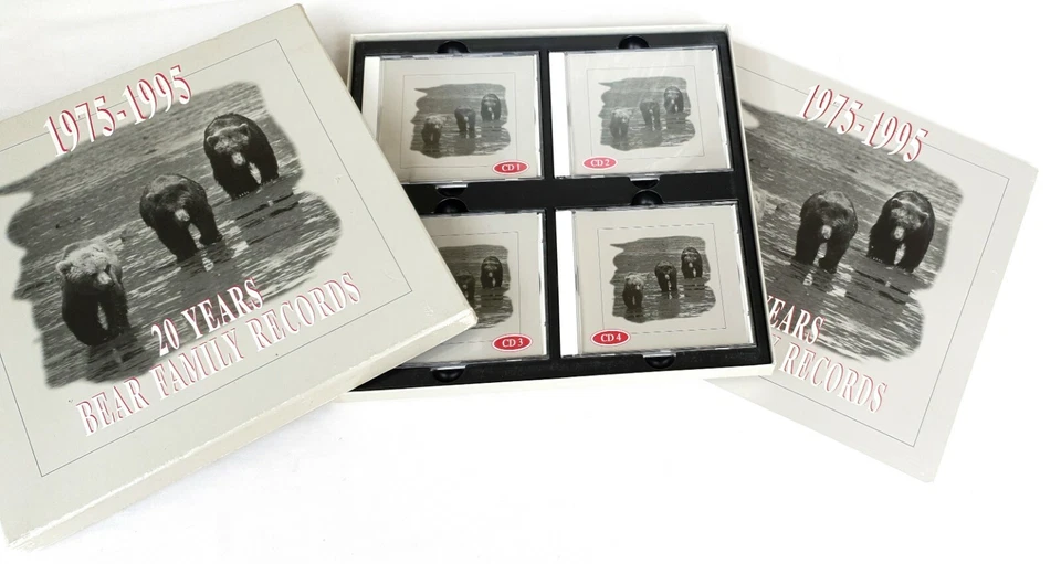 Bear Family Records 20 Anos 1975-1995 Deluxe 4CD Caixa-Elvis-Ronnie Mack+Muitos Mais - Imagem 2 de 4