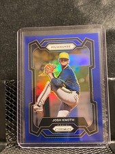 Josh Knoth 2024 Prizm Blue Prizm #136/199 - Brewers