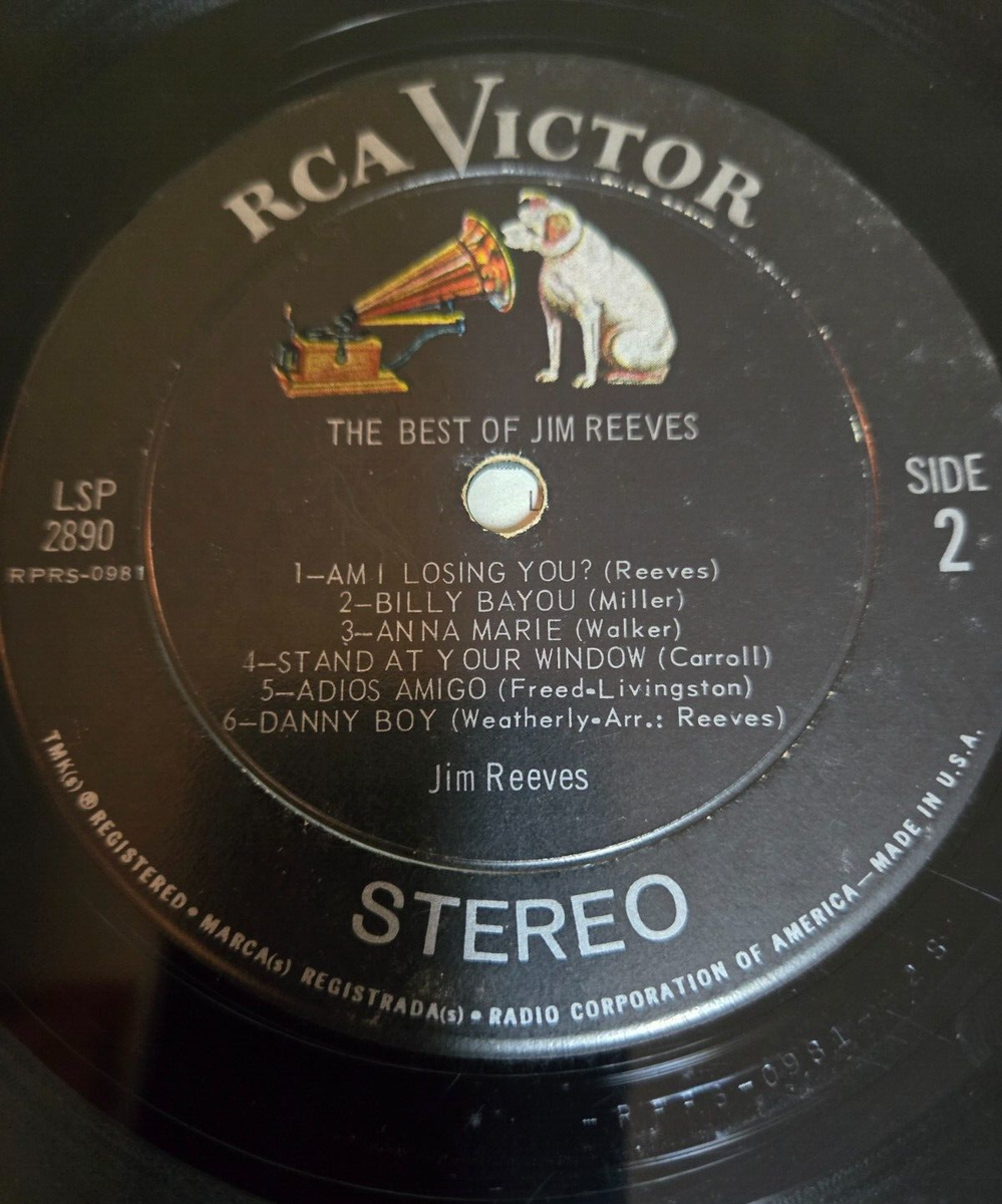 Jim Reeves The Best of Jim Reeves RCA Victor Stereo 33 1/3RPM LP