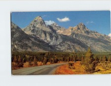 Postcard Grand Tetons in Autumn Jackson Hole Wyoming USA
