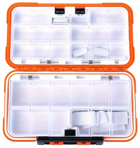 1x Fishing Lure Bait Tackle 2 Layer Storage Box Case Waterproof Compartments NEW - Picture 54 of 150