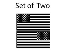 Set of 2 American Flag Sticker Decals USA, Freedom, Honor, Service, United