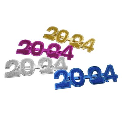 4PCS 2024 Plastic Glasses Happy New Year's Eve Glasses Graduation 2024 Class ...