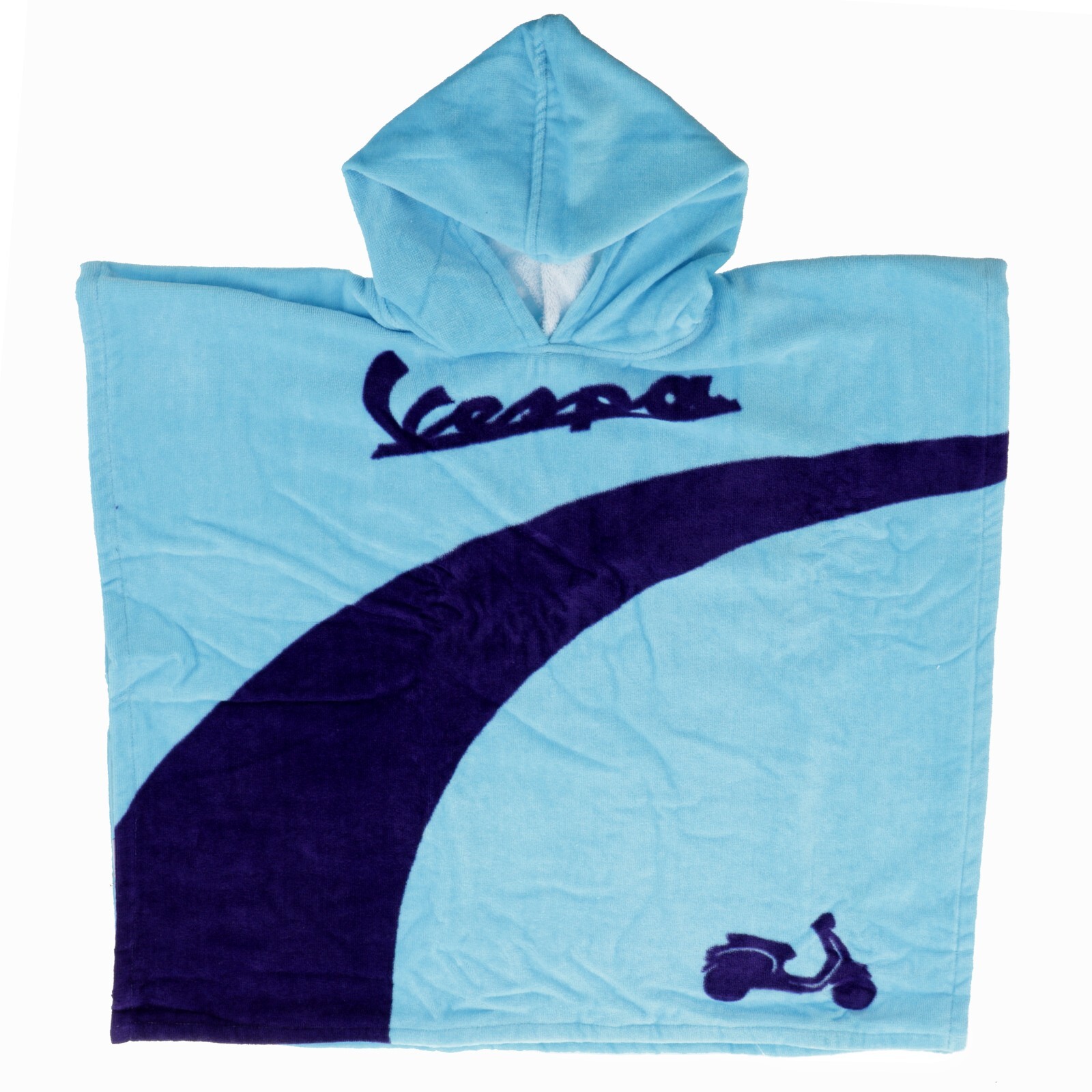 GENUINE PIAGGIO KIDS VESPA PONCHO AZURE/VIOLET OEM NEW 606245M002