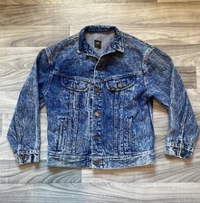 Vintage Lee Riders Denim Jacket Mens Small Blue Classic Pockets Whitewash