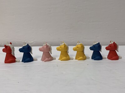 IWACOです❣️0716 IWAKO Eraser Japanese Puzzle Colorz Unicorn 7 Erasers pink yellow