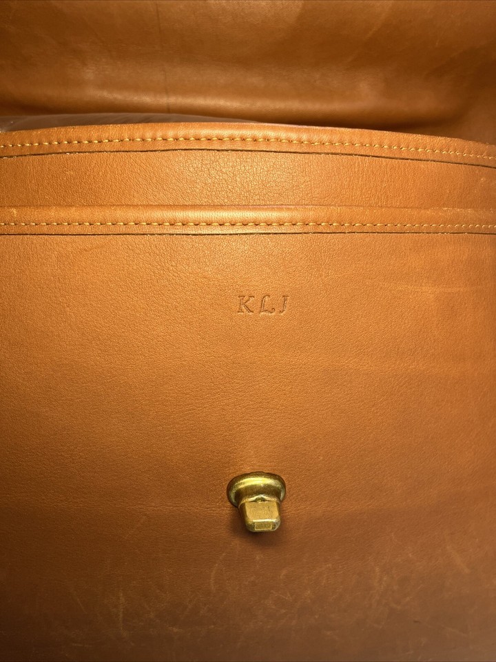 Vintage Coach Leather Briefcase Messenger Bag Leather Made In USA Read