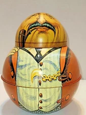 Collector Tin, Businessman, California Pistachios, Fresno Trading Co., 1979