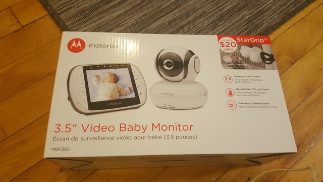 Motorola Mbp36s Remote Wireless Video Baby Monitor 3 5 Full Color Lcd Camera For Sale Online