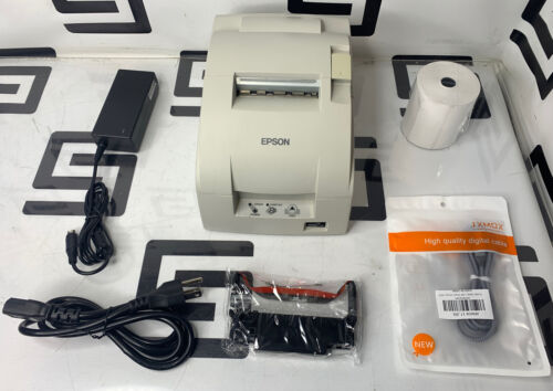 Epson TM-U220D M188D Ethernet Kuchnia Slip Drukarka pokwitowań POS bez automatycznego przecinania - Zdjęcie 1 z 13