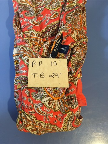 Womens Sun Dress, OLD NAVY, paisley, Orange, Size Medium, d004 - Picture 6 of 6