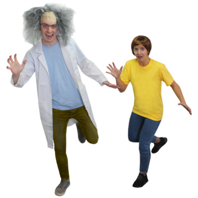 COSPLAY VERRÜCKTER WISSENSCHAFTLER ODER BEGLEITER TV CHARAKTER SCHICKES KLEID KOSTÜM OUTFIT