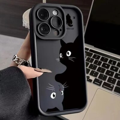 Süße Katze Handyhülle l Niedliches Case für alle Apple iPhone Modelle Schutz