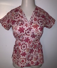 Womens FLEX Multicolored Medical Dental Scrubs  Size Small S