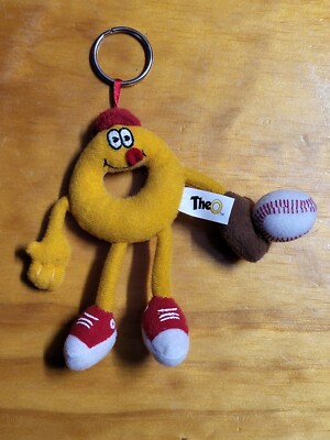 Vintage Campbell's SpaghettiOs ''The O'' Plush Keychain Baseball Poseable Promo