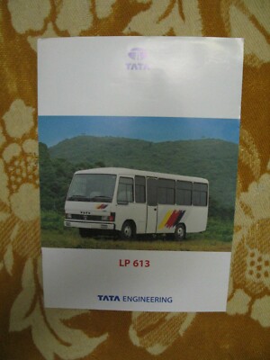 Rare TATA LP613 bus leaflet brochure  prospekt India