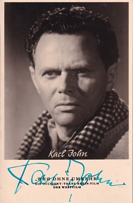 Karl John in ''Way Without Reversal'' - Card - Original Signed