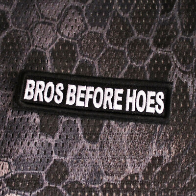 Aufnäher Patch Bros Before Hoes Biker Bundeswehr Airsoft Gotcha Gewebt Abzeichen