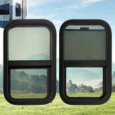 2PCS 24" x 15" RV Window Tinted Glass Horizontal Slider For RV Camper Trailer