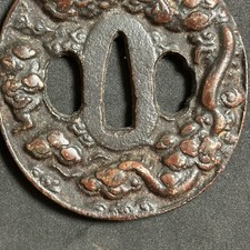 青铜主要古董日本刀镡| eBay