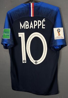 MENS FRANCE NATIONAL 2018/2020 KYLIAN MBAPPE FOOTBALL SOCCER SHIRT