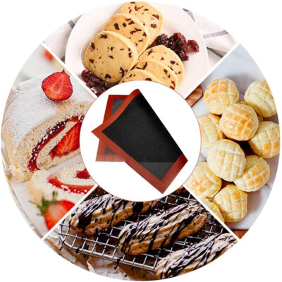 Micro-perforated Biscuit Baking Mat Macarons Pizza Baking Mat for Oven Microwave