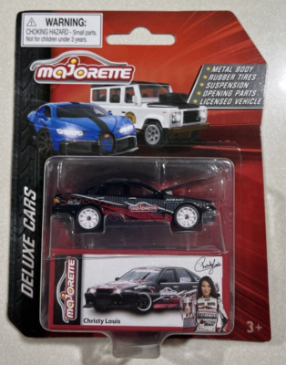 NEW 2024 Majorette Nissan Cefiro A31 Black  White Wheels  Drifter Christy Louis