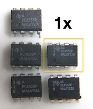 1x Texas Instruments RC4558P - Op-Amp Orig. Vintage 1980s [ TS808, EHX, Mods ]#4
