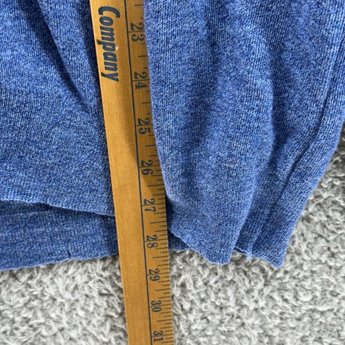 Maglione London Fog taglia XL alto vintage blu royal acrilico scollo a V made in USA - Foto 4 di 6