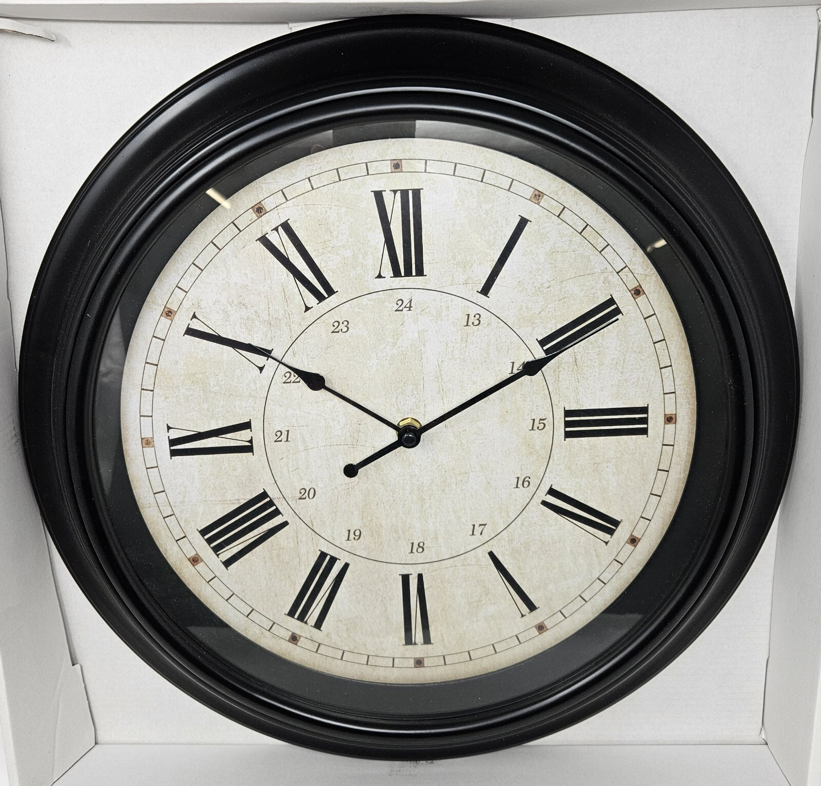 16in Traditional Design Indoor Wall Clock Round 35035BOS