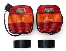 New Set Of Export Tail Lights For 1987-1995 Jeep Wrangler Yj Euro Spec Lamps