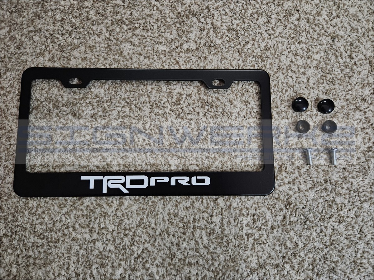 Find TRD 3d Black Emblem Steel License Plate Frame Black New In Philadelphia, Pennsylvania, US - Foto 12