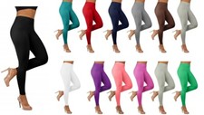 Women's Ultra Soft Stretch High Waisted Leggings Long Workout Yoga Pant Fitness