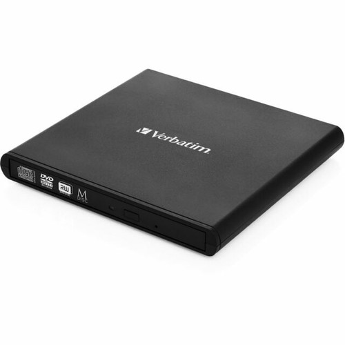 Nuovo! Verbatim 98938 Scrittore CD/DVD Slimline esterno USB 2.0 - Nero - Foto 1 di 1