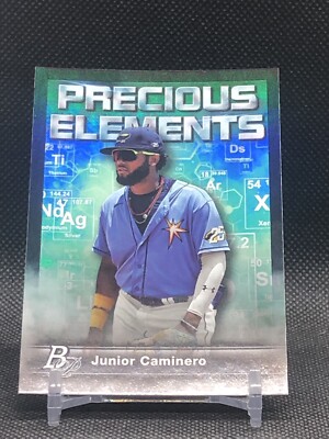2023 Bowman Platinum Junior Caminero Precious Elements #PE-2 Tampa Bay Rays